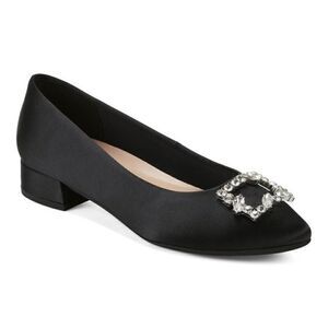 EASY SPIRIT Women's Carisma Pointy Toe Slip-on Dress Pumps shoes BLACK S…